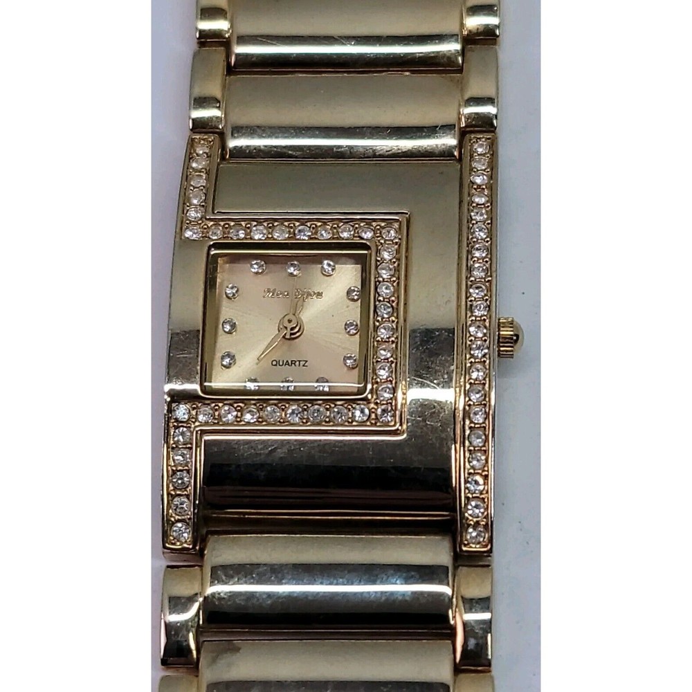 VTg Mon Bijou Quartz Watch Gold Tone 1309 China Orient Rhinestone Womens ladies